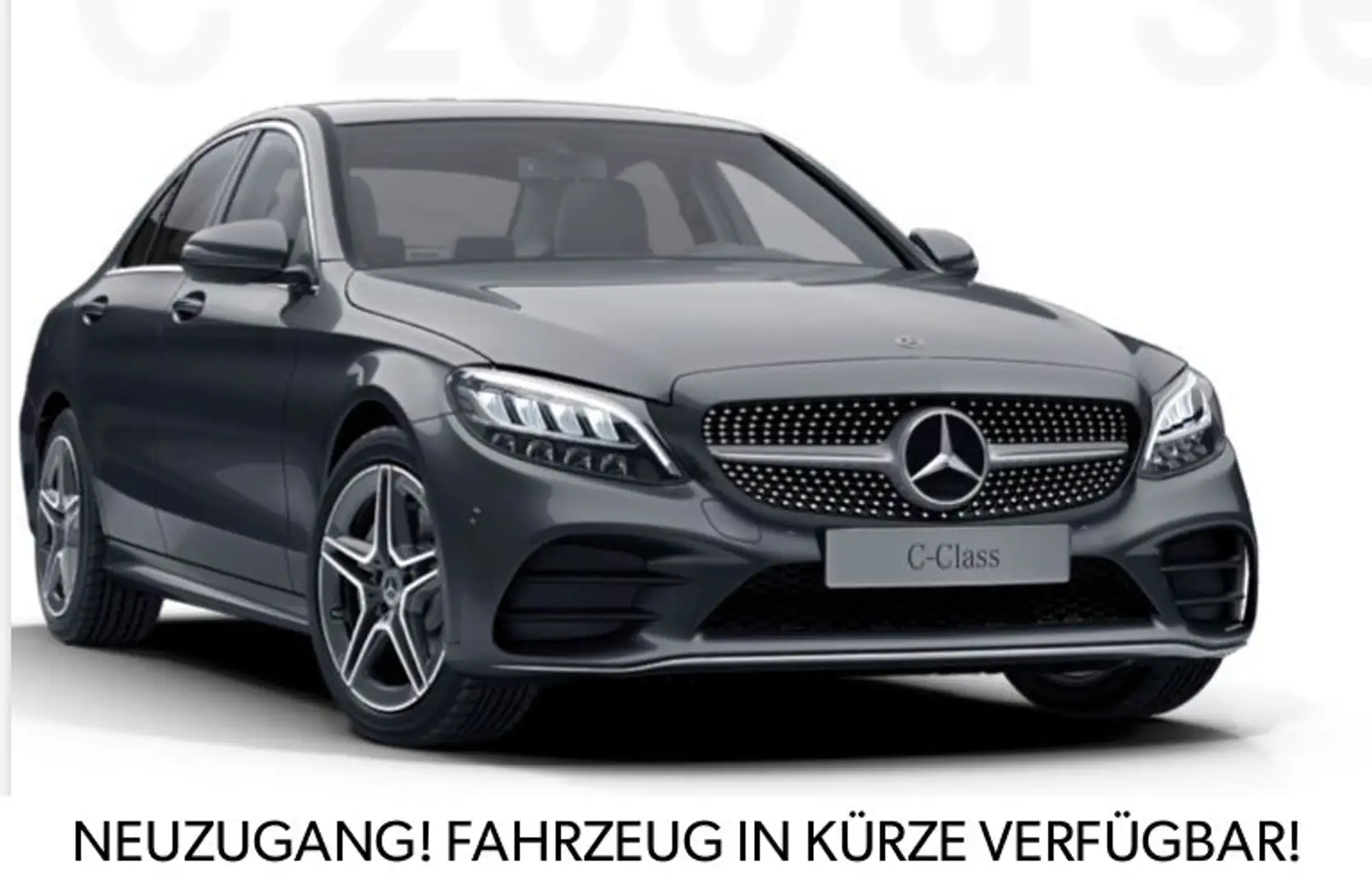 Mercedes-Benz C 200 d Limousine AMG EXT+INT*LED*NAVI*KAMERA*2H Gris - 1