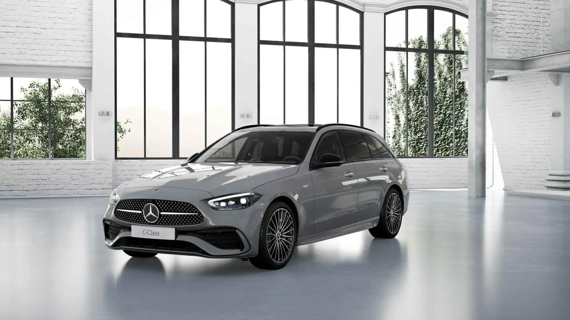 Mercedes-Benz C 300 Estate 300e Business Solution AMG Grijs - 1
