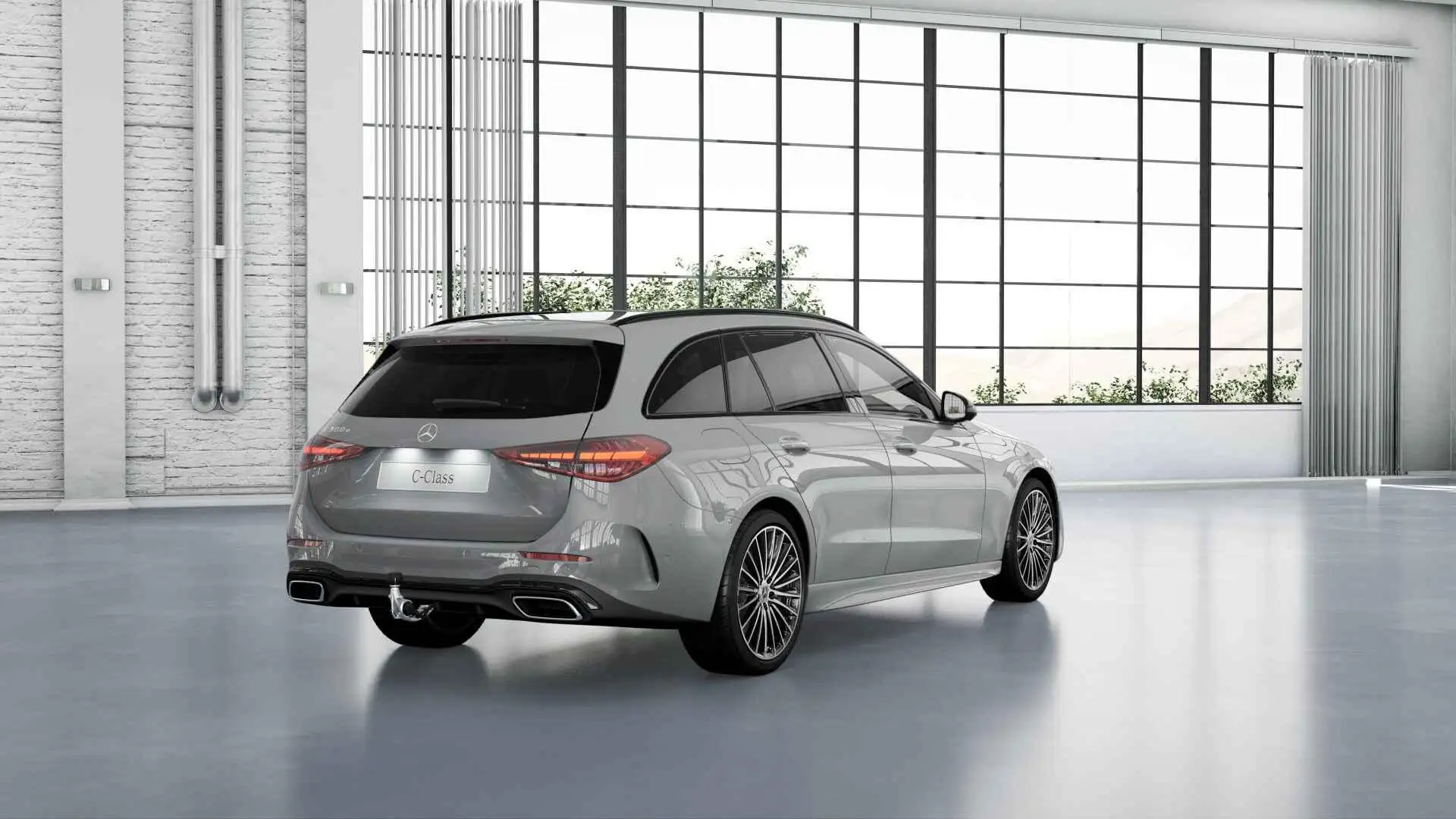 Mercedes-Benz C 300 Estate 300e Business Solution AMG Grijs - 2