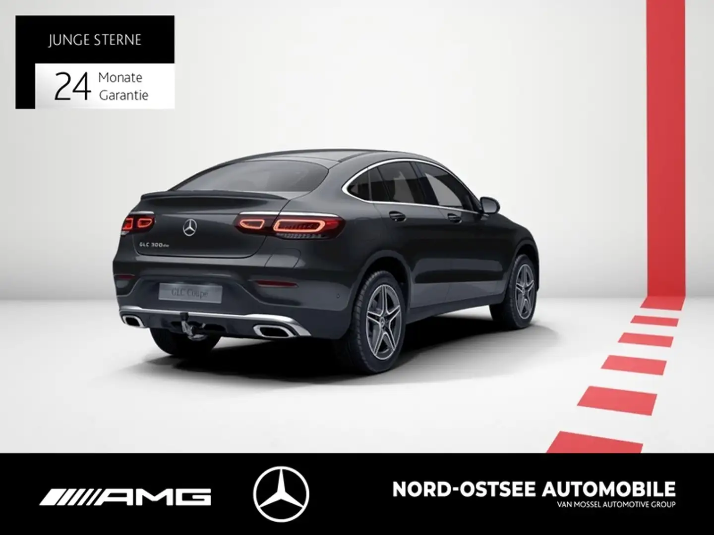 Mercedes-Benz GLC 300 de AMG 4M Coupé Navi Kamera LED Sitzh. Grau - 2