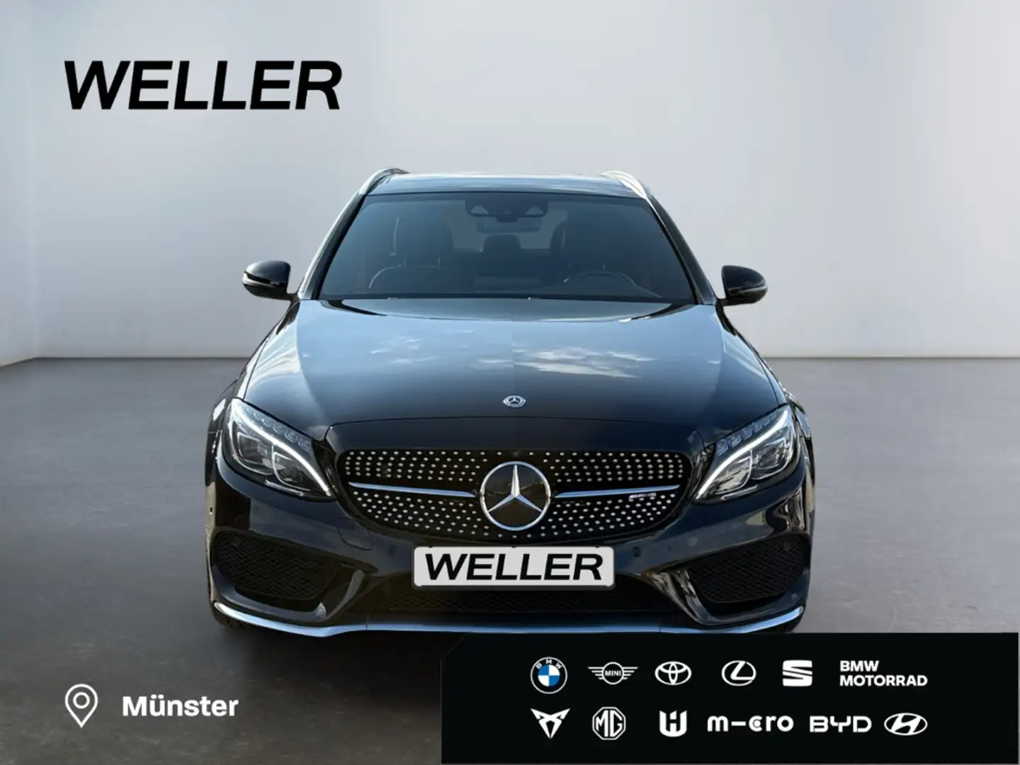 Mercedes-Benz C 43 AMG 4M T 9G *LED*Distr+*Pano*360*AHK* Schwarz - 2