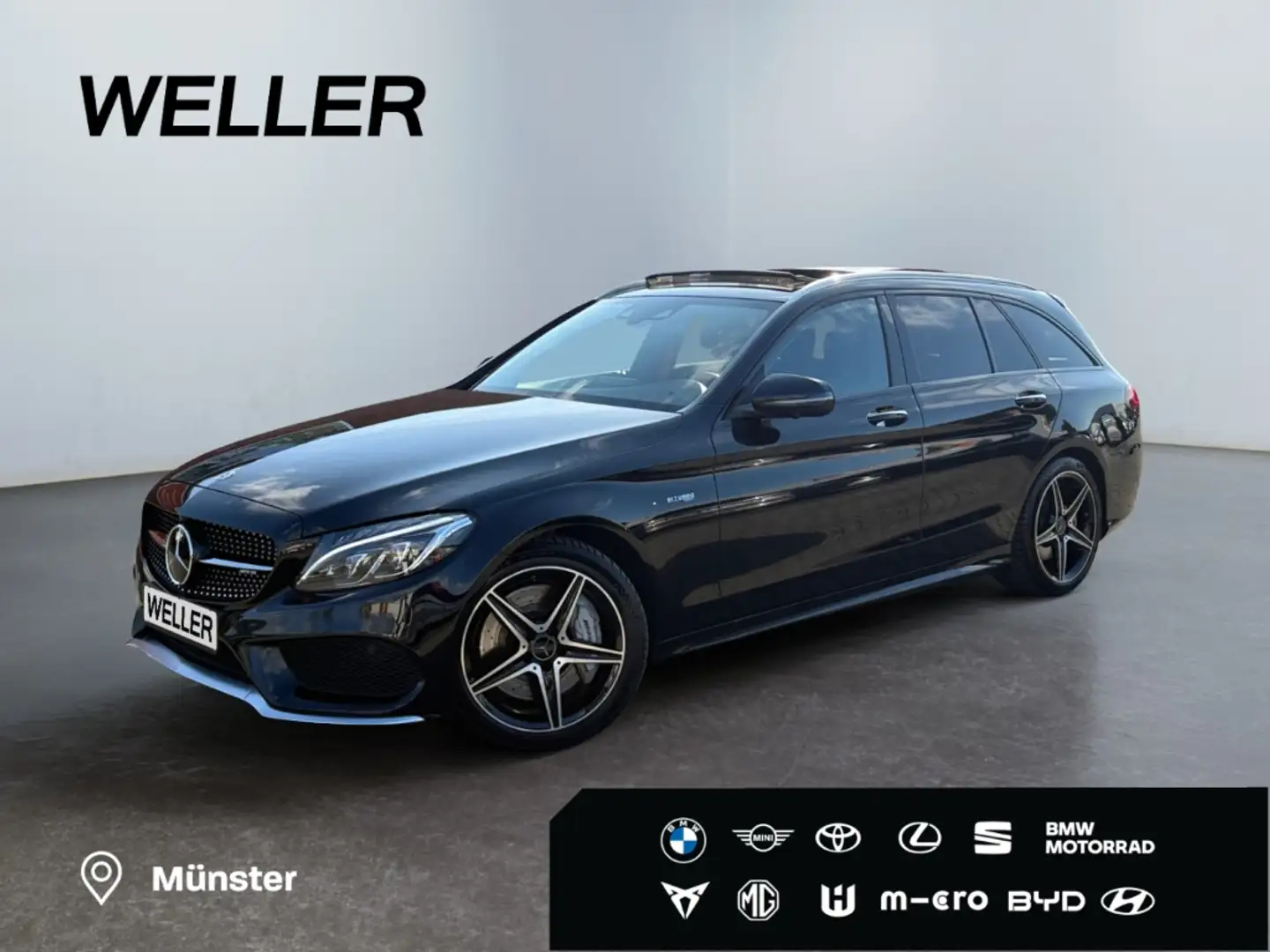 Mercedes-Benz C 43 AMG 4M T 9G *LED*Distr+*Pano*360*AHK* Schwarz - 1