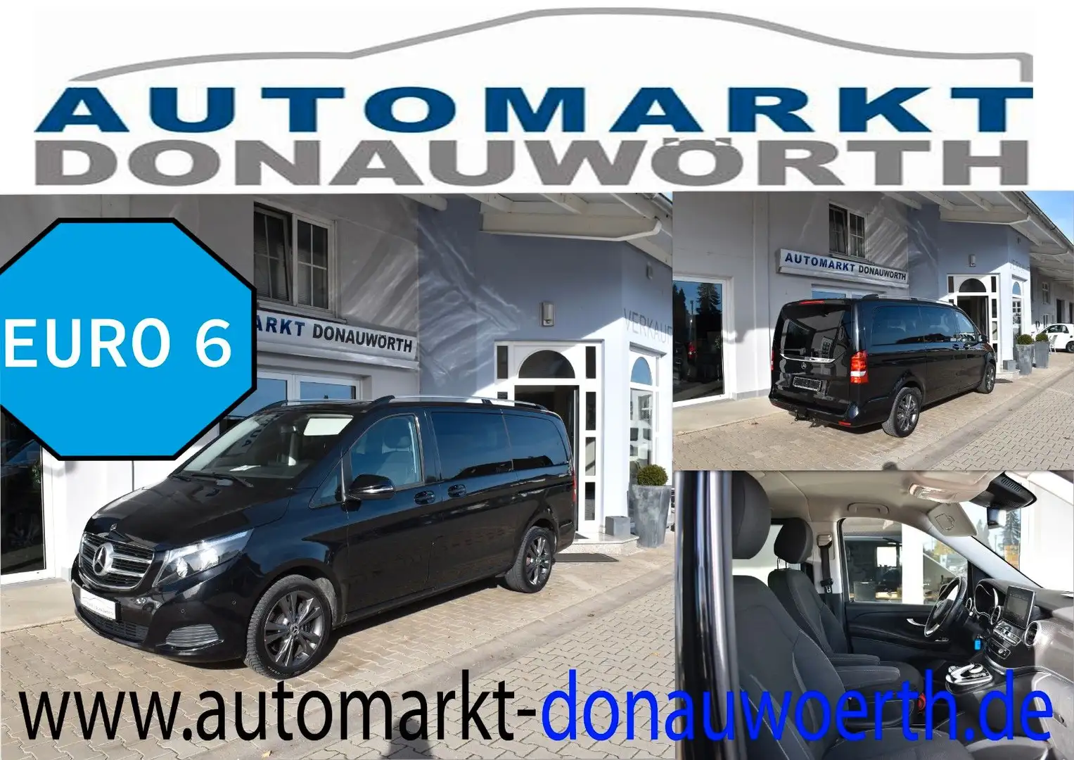 Mercedes-Benz V 220 CDI EDITION Sport lang 2 x Schiebetüre 7 S Zwart - 1