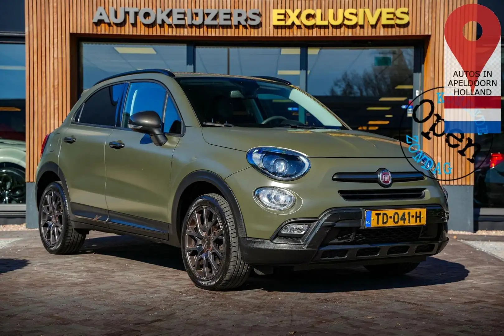 Fiat 500X Cross 1.4 Turbo MultiAir S-Design Cross kam Grün - 1