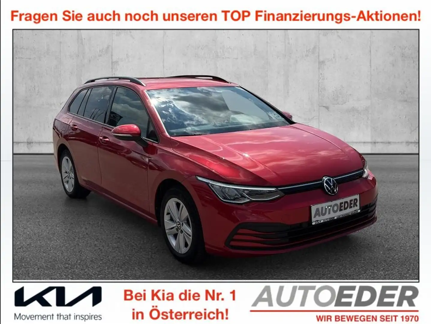 Volkswagen Golf Variant 2,0 TDI Life Rot - 1