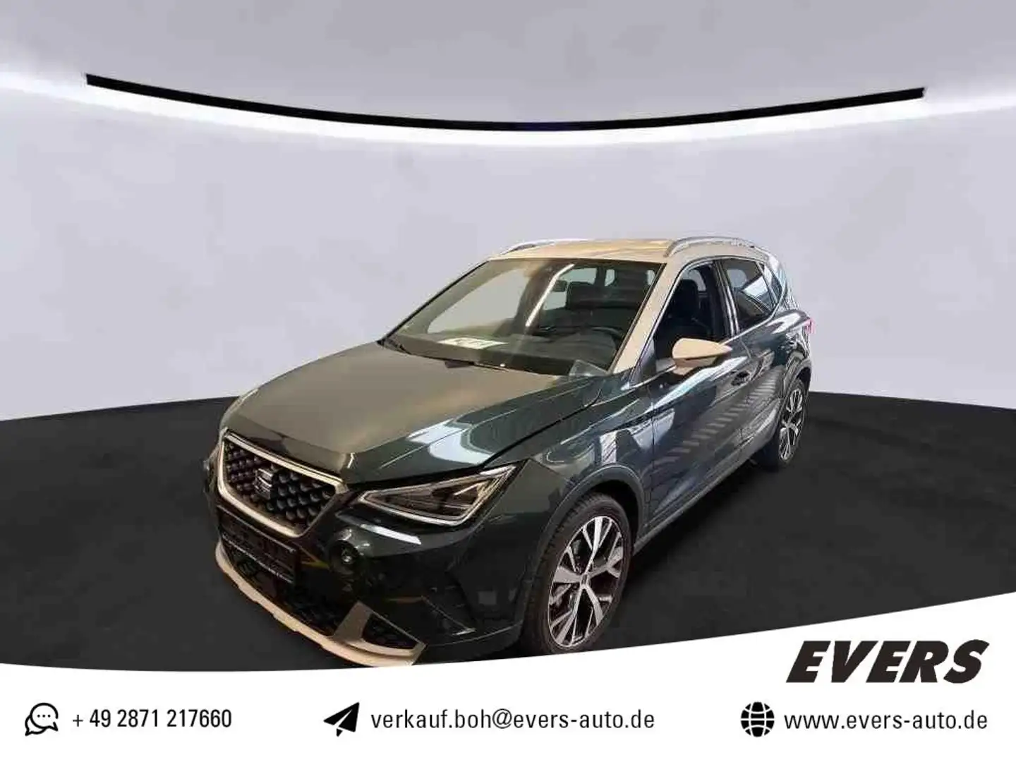 SEAT Arona 1.0 TSI DSG XPERIENCE NAVI+ACC+SHZ+18Z.ALU Grün - 1