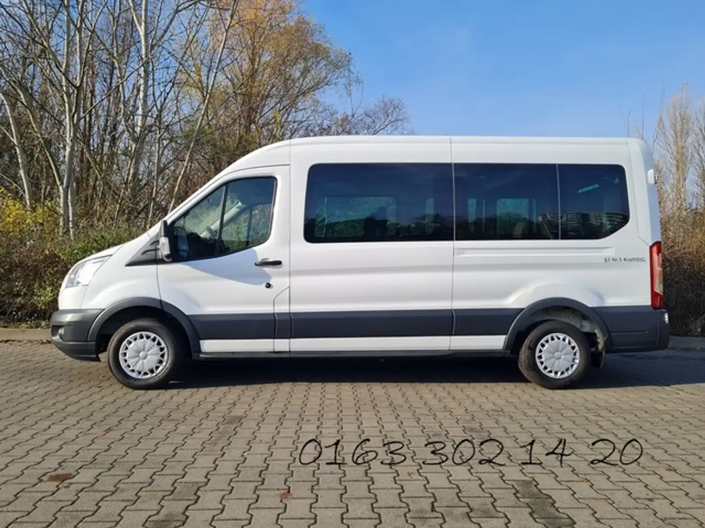 Ford Transit HOCH+LANG+ RAMPE+ 9 SITZE+KLIMA+STANDHZG Blanc - 1