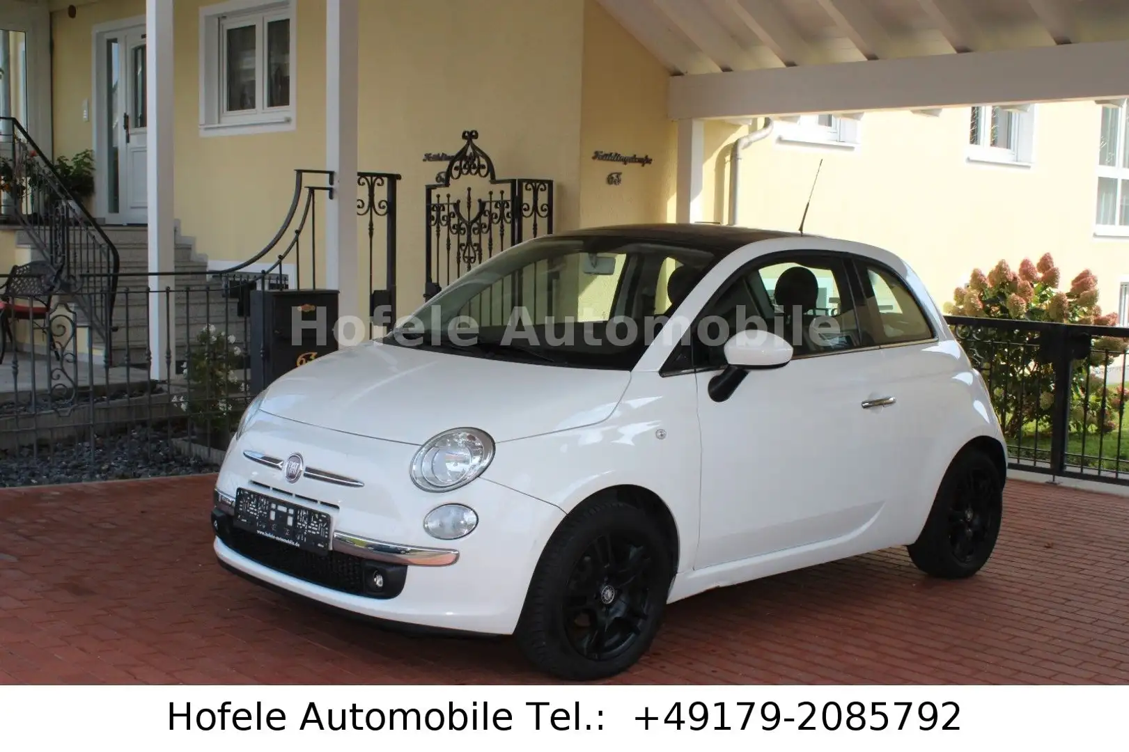Fiat 500 **PANO/KLIMA/8-FACH** Blanc - 1