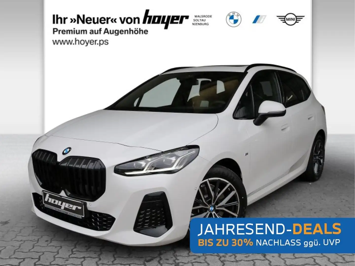 BMW 223 i Active Tourer M Sportpaket AHK Pano HUD Alb - 1
