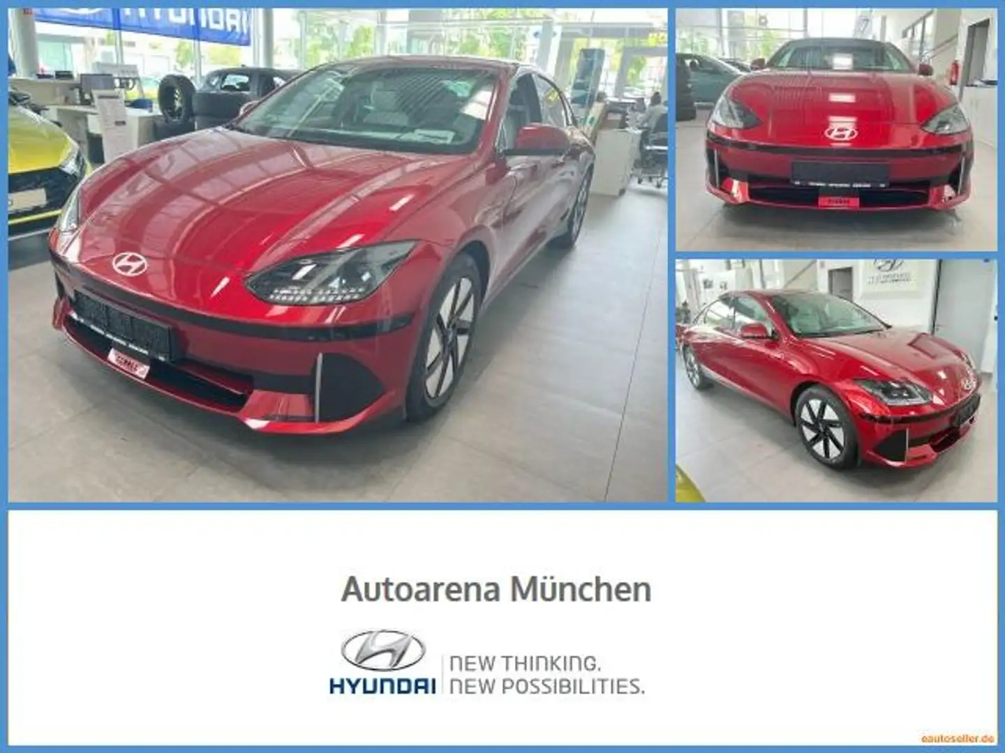 Hyundai IONIQ 6 77 Uniq Elektro FLA HUD 4xSHZ SpurH LM Červená - 1