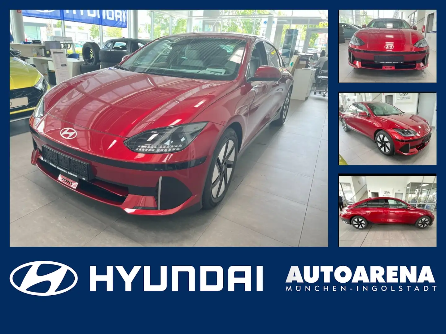 Hyundai IONIQ 6 77 Uniq Elektro FLA HUD 4xSHZ SpurH LM Rot - 1
