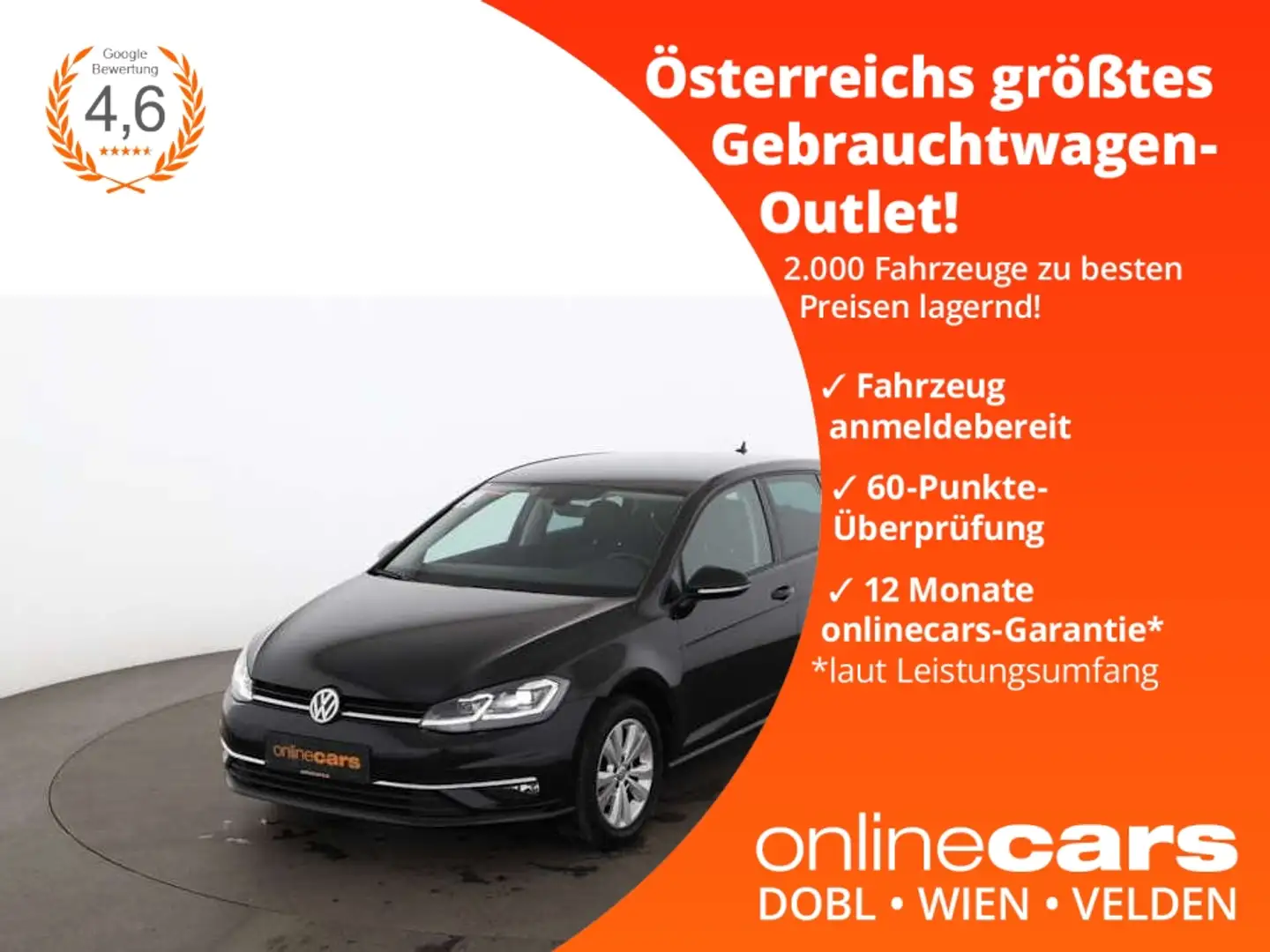 Volkswagen Golf VII 1.6 TDI Rabbit LED RADAR NAVI SITZHZG Noir - 1