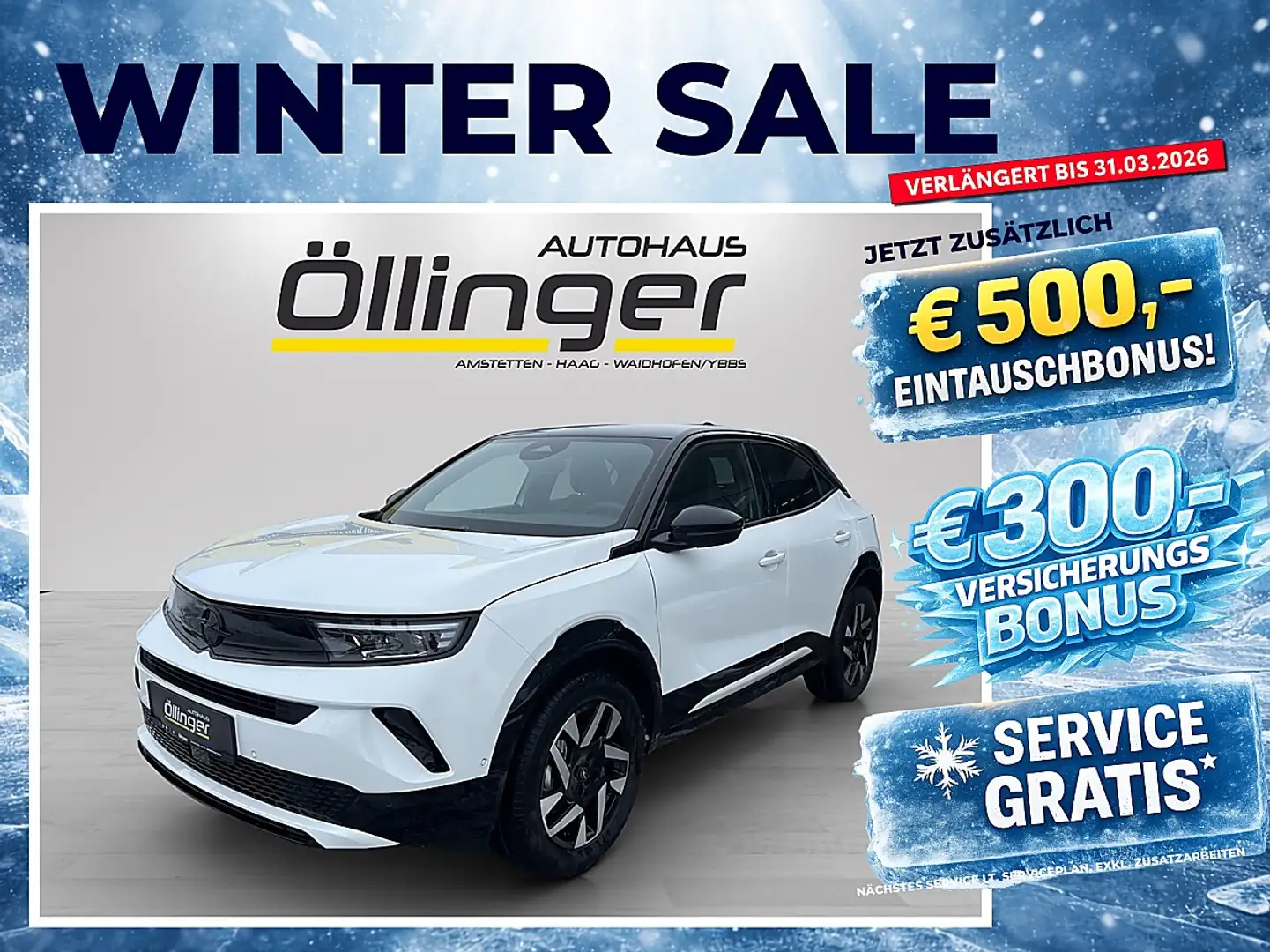 Opel Mokka 1,2 Turbo GS + Techpaket + Winterpaket + Alcantara Weiß - 1