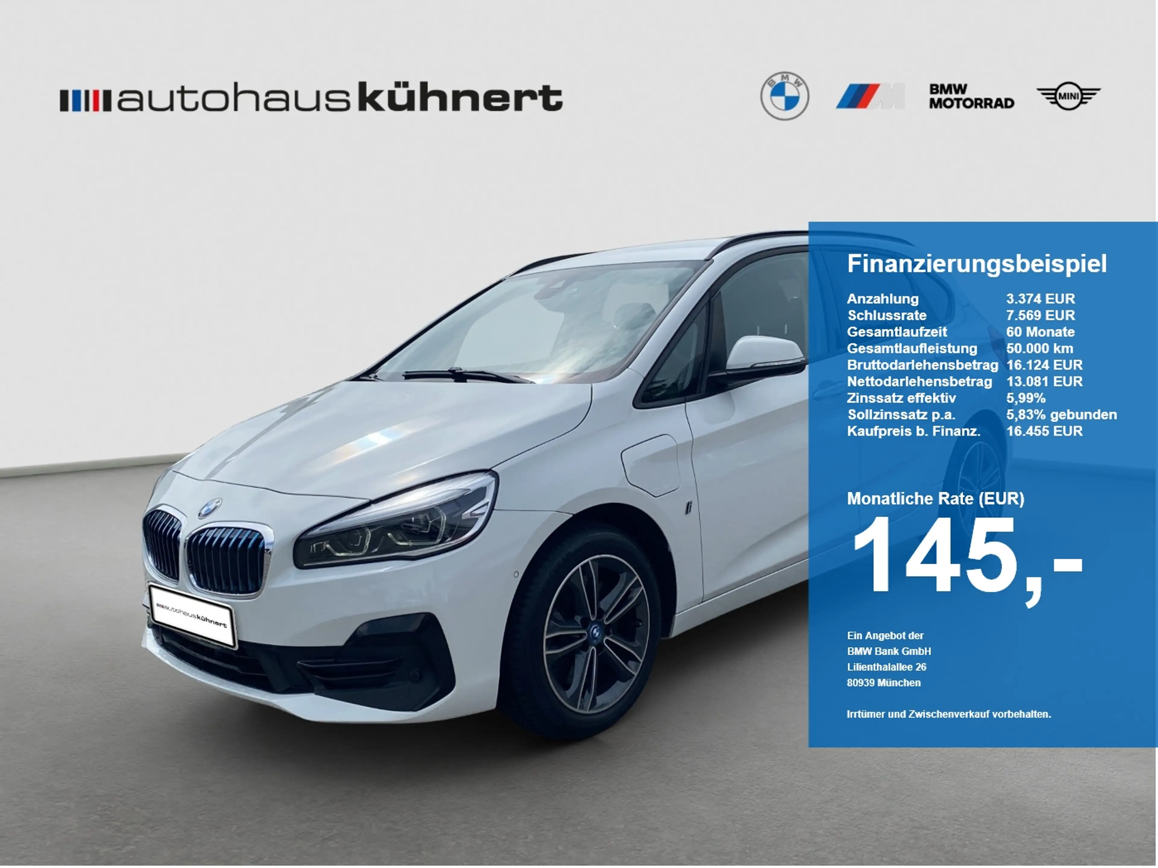 BMW 225 225xe iPerformance Active ACC LED SpurAss StHzg