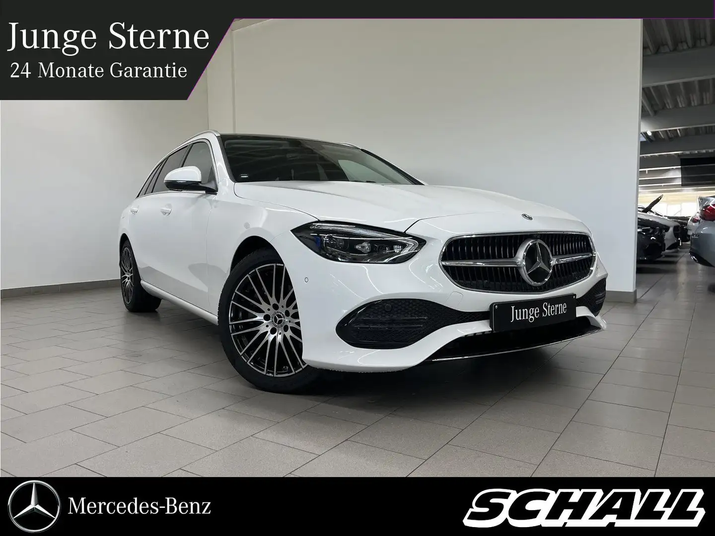 Mercedes-Benz C 200 T AVANTGARDE+DIGI-LED+DIST+PANO+360°+AHK Weiß - 1