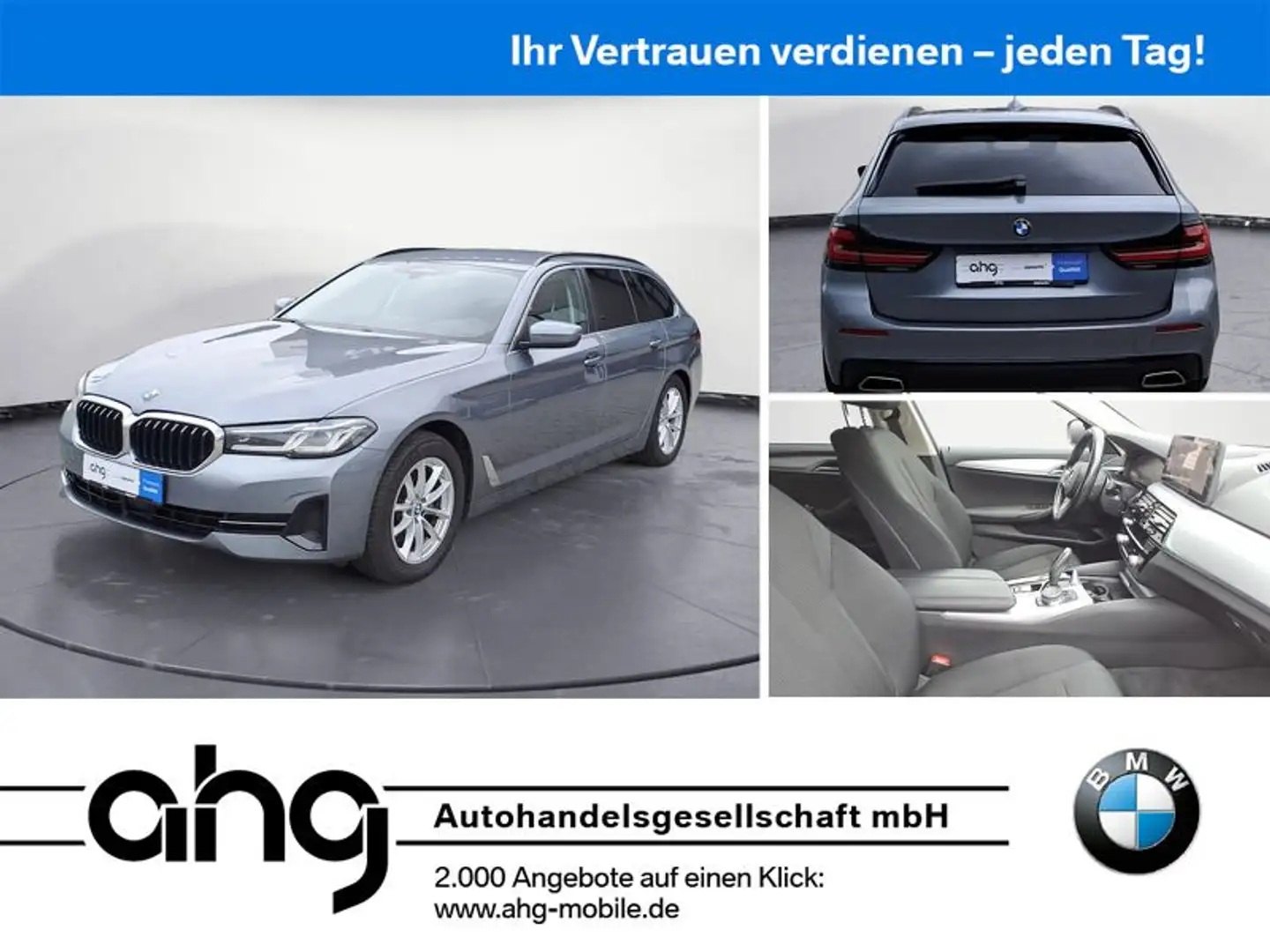 BMW 520 d xDrive Touring *Laser*Navi*Standhzg.*AHK*HU Blau - 1