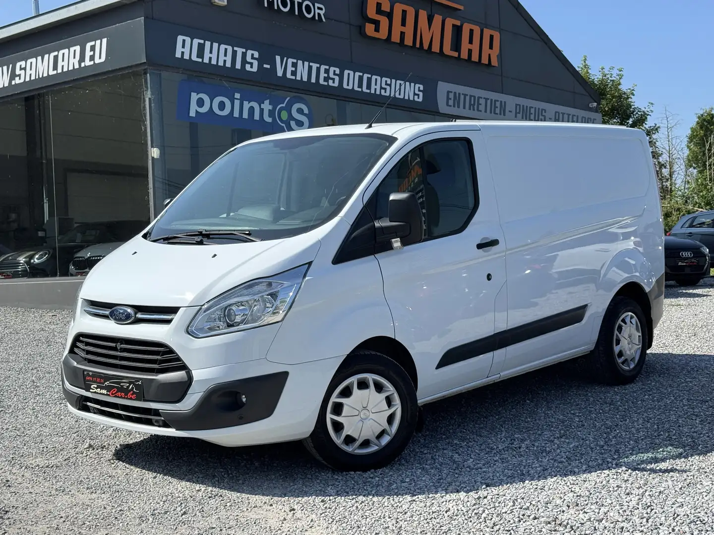 Ford Transit Custom 2.0 TDCi L1H1 HTVA 11975€ /CLIM/PDC/3 PLACES Blanc - 1