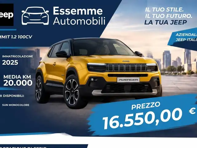 Jeep Avenger Avenger 1.2 turbo Summit fwd 100cv