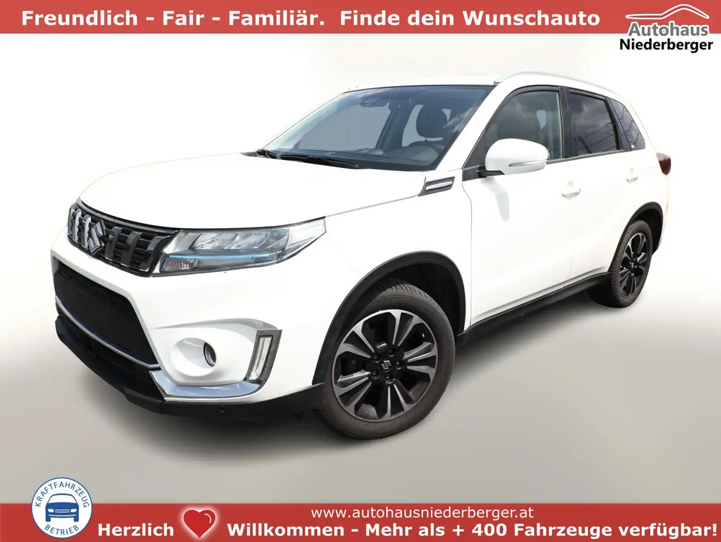 Suzuki Vitara Comfort+ 1.4 DITC Hybrid 129 4x4 LED ACC 95 kW ... Wit - 1