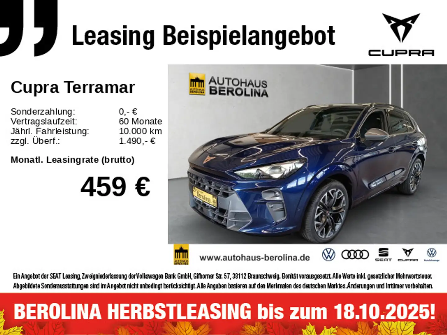 CUPRA Terramar 1.5 e-Hybrid VZ DSG *MATRIX*SENNHEISER* Blauw - 1