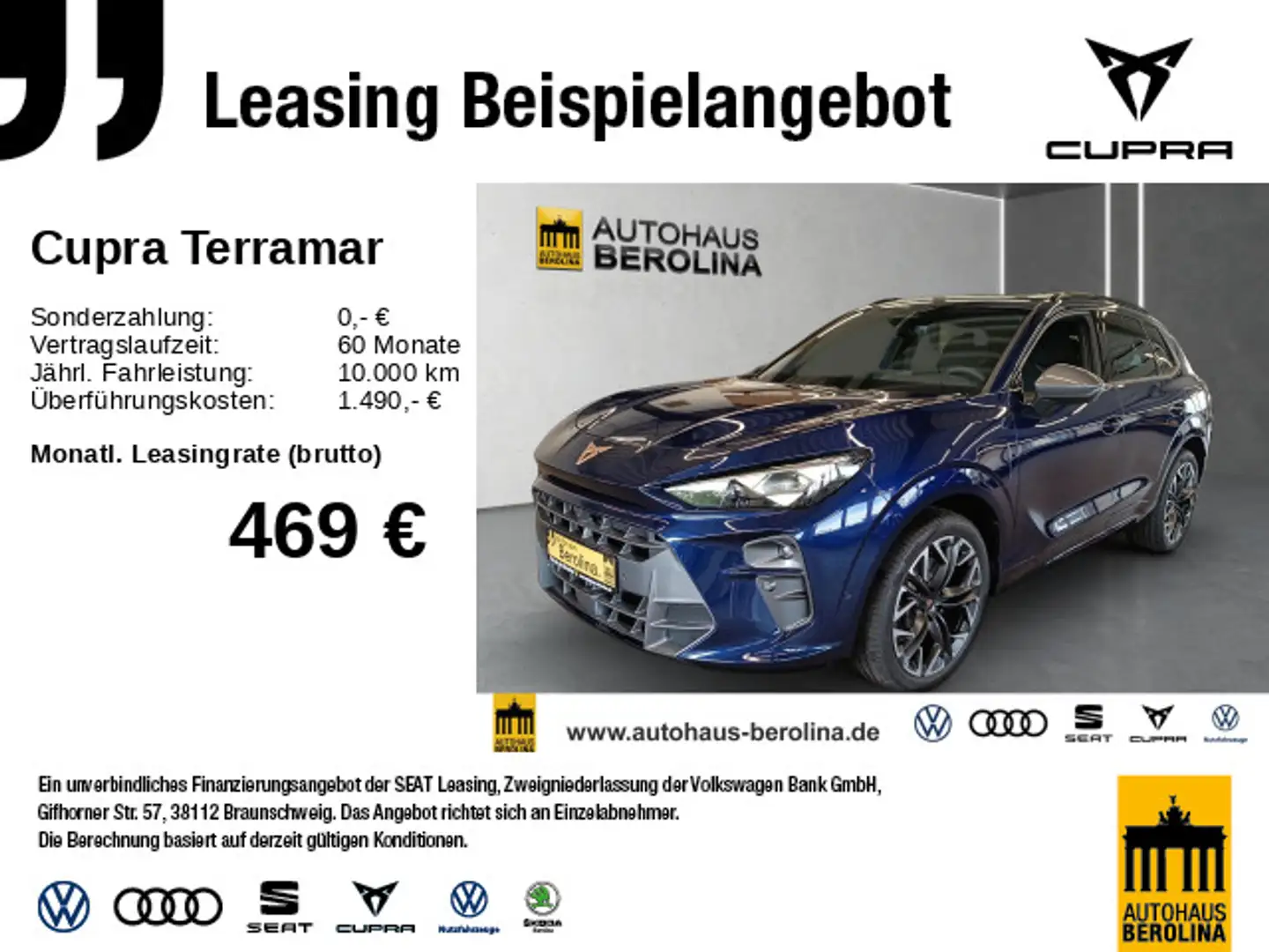 CUPRA Terramar 1.5 e-Hybrid VZ DSG *MATRIX*SENNHEISER* Blau - 1