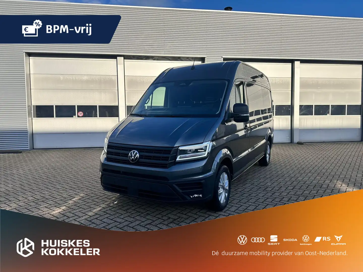 Volkswagen Crafter 35 2.0 TDI 177pk Automaat L3H3 Exclusive | BPM-vri Grijs - 1