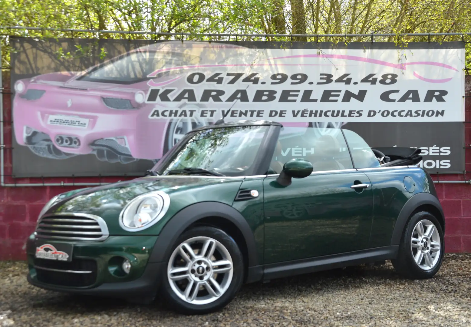 MINI Cooper D Cabrio 1.6D IMPECCABLE CUIR SENS AR CLIM 74.942KM Zielony - 1