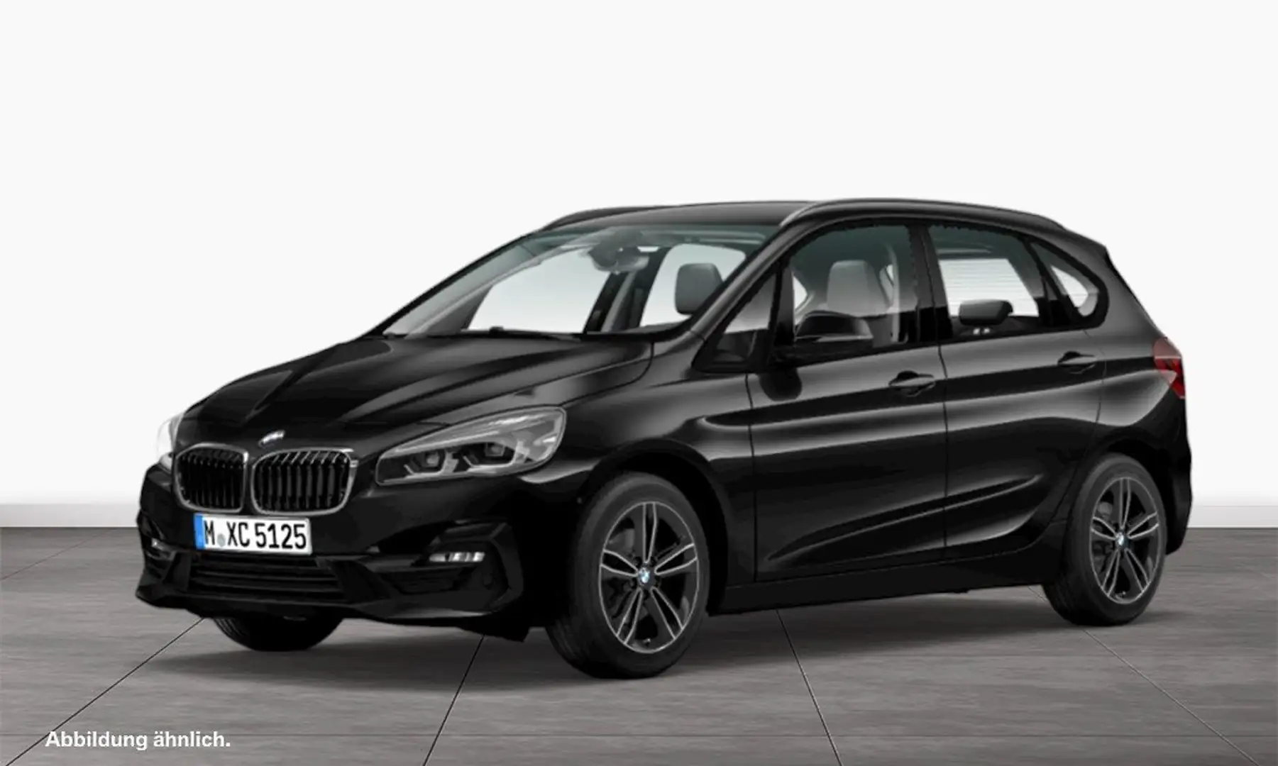 BMW 218 i Active Tourer Sport Line LED Navi Tempomat Schwarz - 1