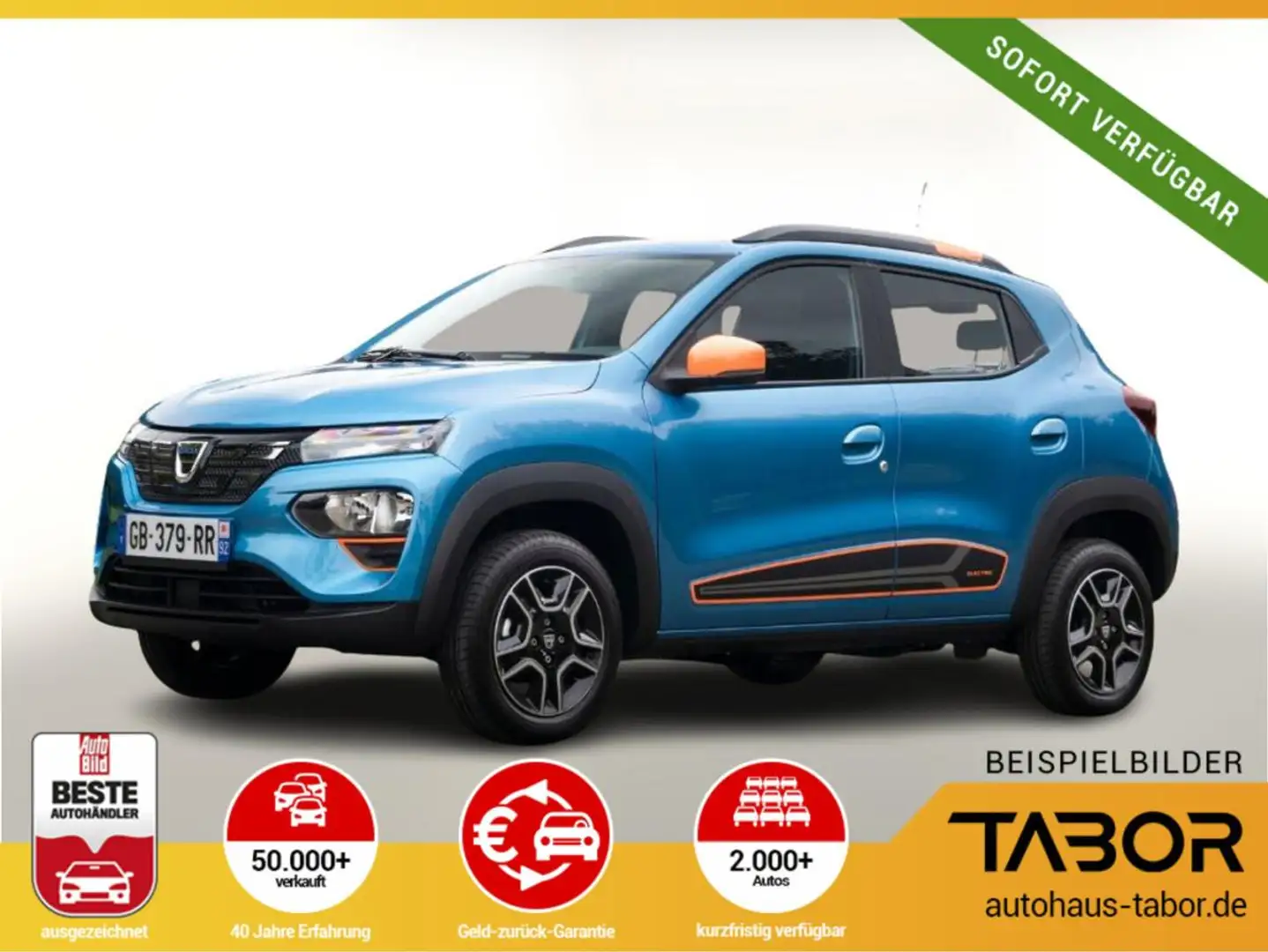 Dacia Spring Electric 45 Essential CCS Nav Kam PDC Blau - 1