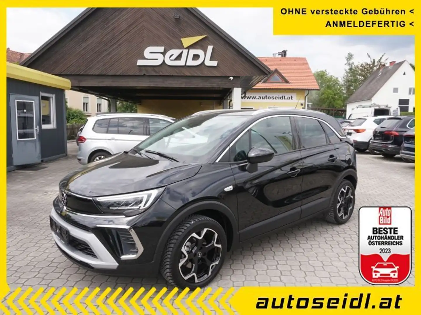 Opel Crossland 1,2 Turbo Elegance *TOPAUSSTATTUNG* Schwarz - 1