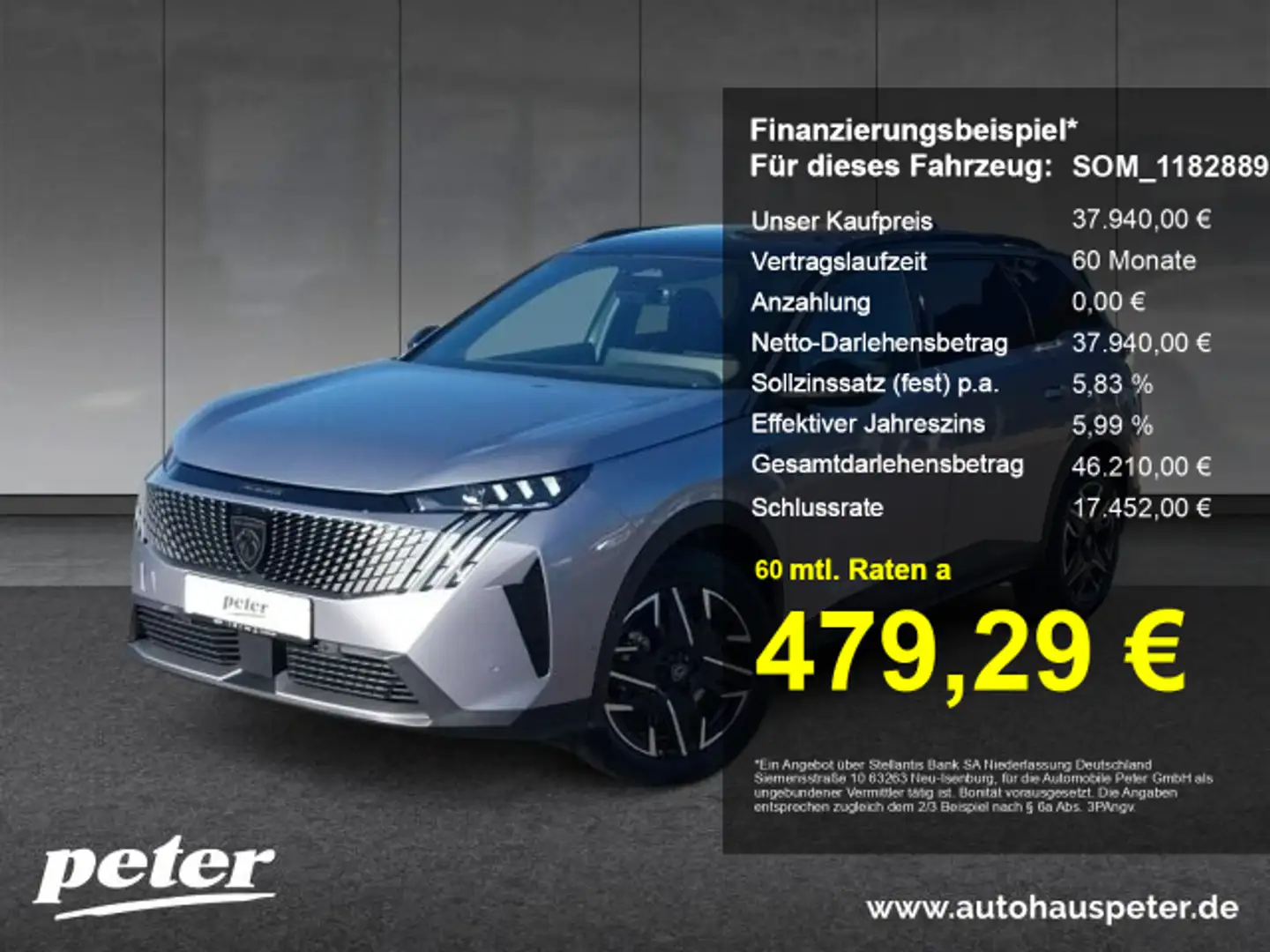 Peugeot 5008 5008 GT 136 +360°Kamera+LED+PanNav Grau - 1