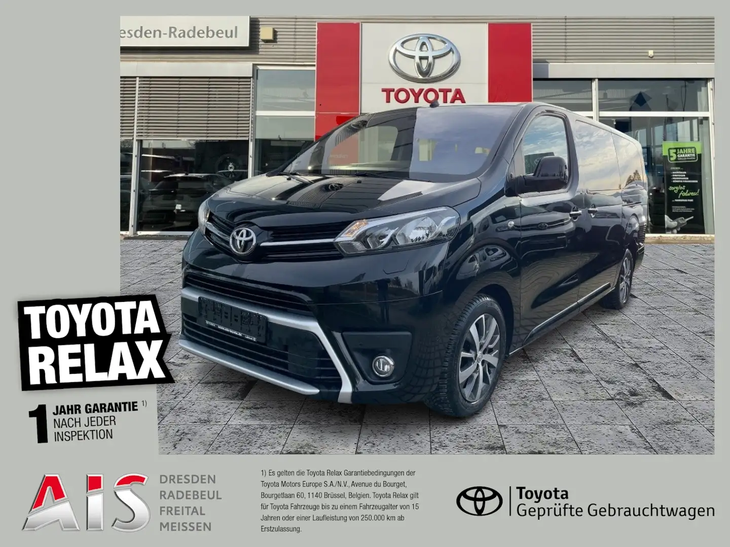 Toyota Proace Verso 2.0 D-4D L2 Team D Navi*ACC*KAM*DAB Noir - 1