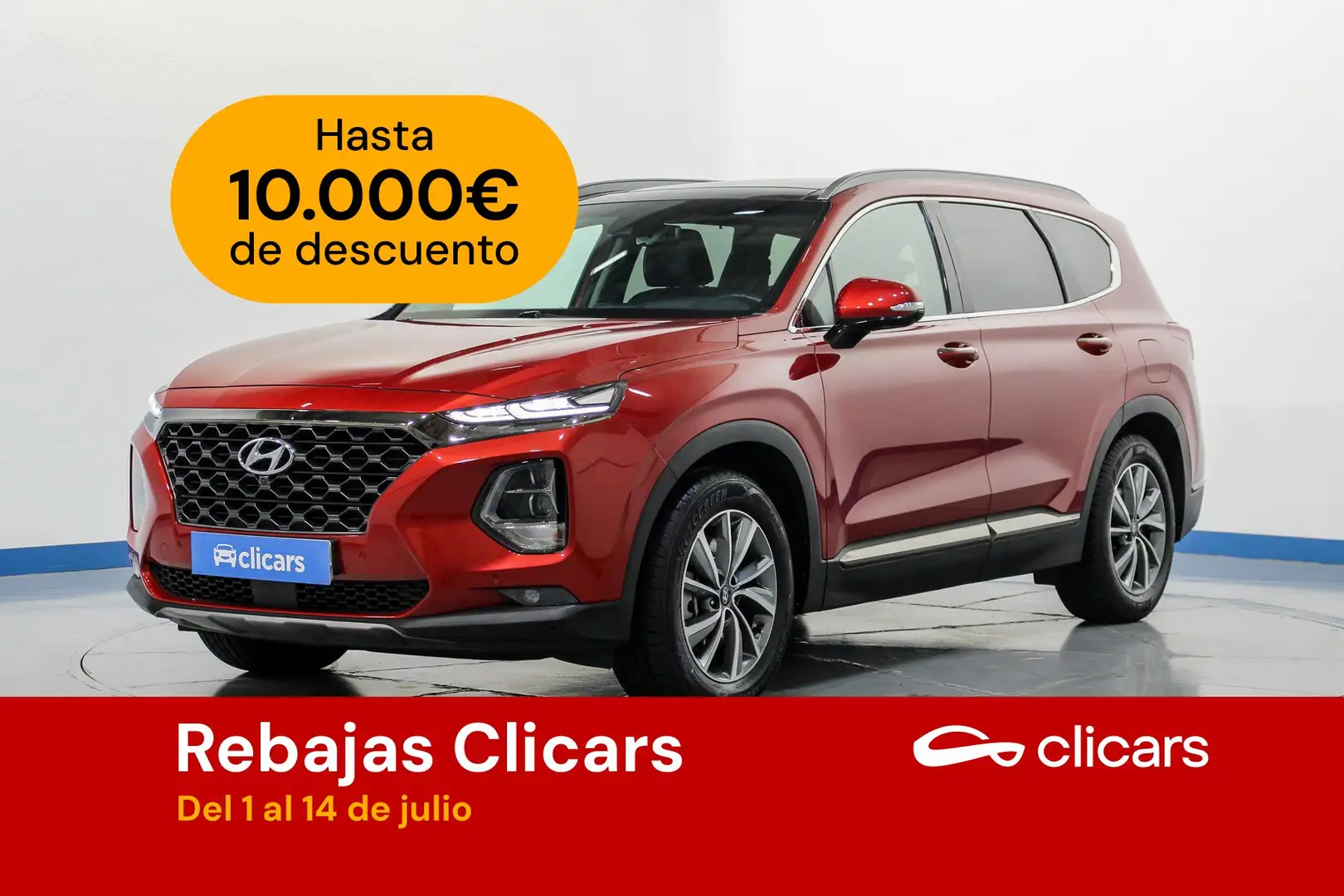 Hyundai SANTA FE Tm 2.2CRDi Style DK 4x4 Aut. Rouge - 1