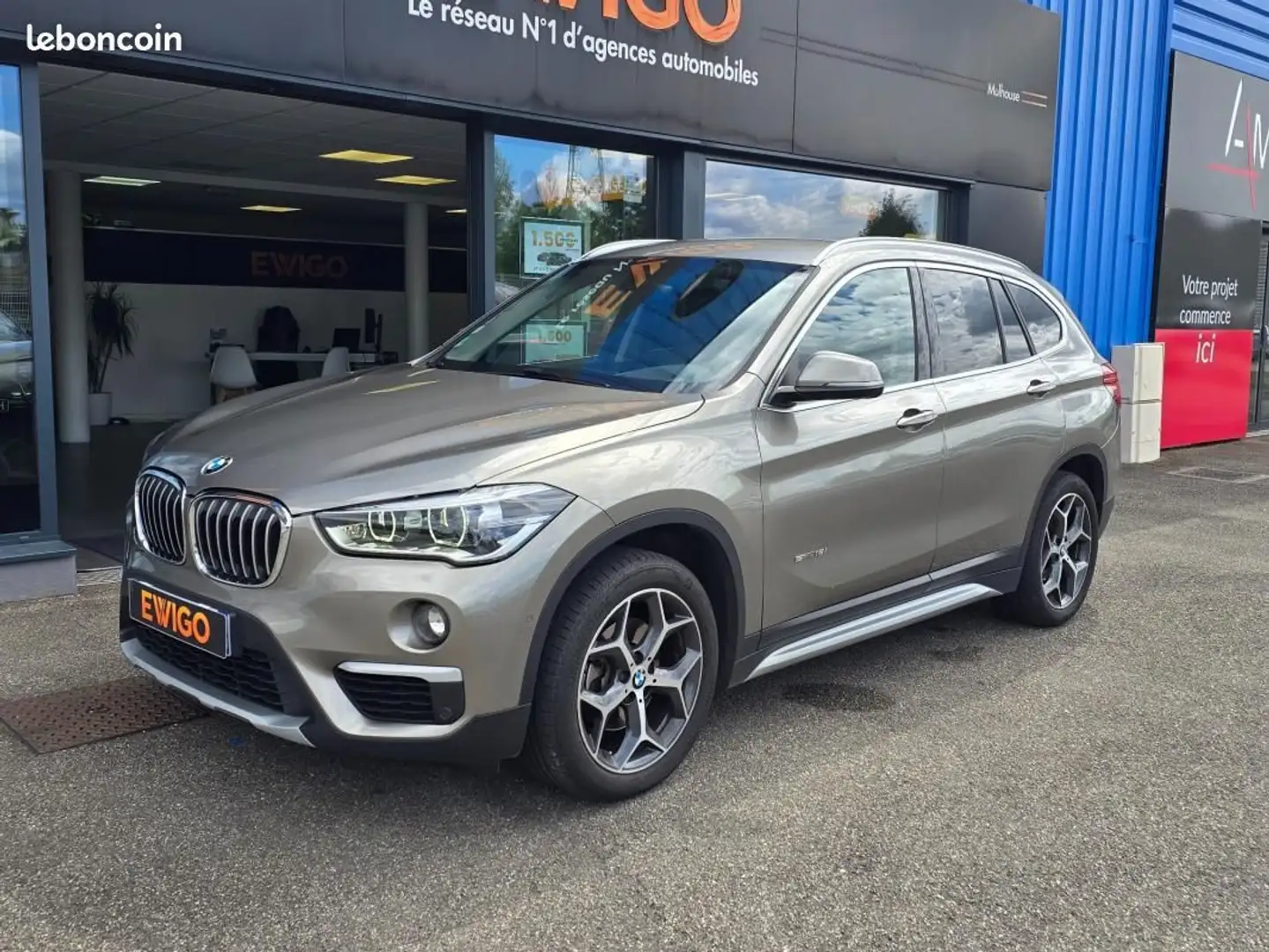 BMW X1 SDRIVE 18iA 136ch XLINE-TETE HAUTE-1ERE MAIN ORIGI Gris - 2