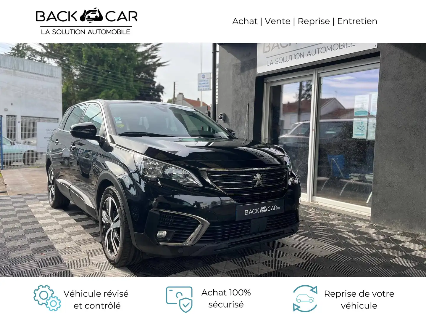 Peugeot 5008 1.5 BlueHDi 130ch S\u0026amp;S BVM6 Allure Business Zwart - 1