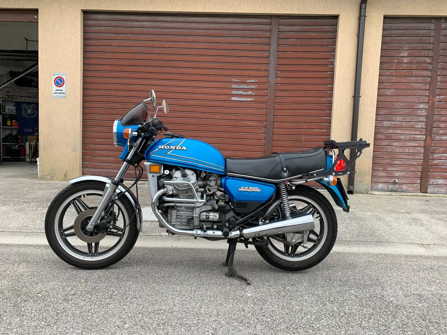 Honda CX 500 Blauw - 1