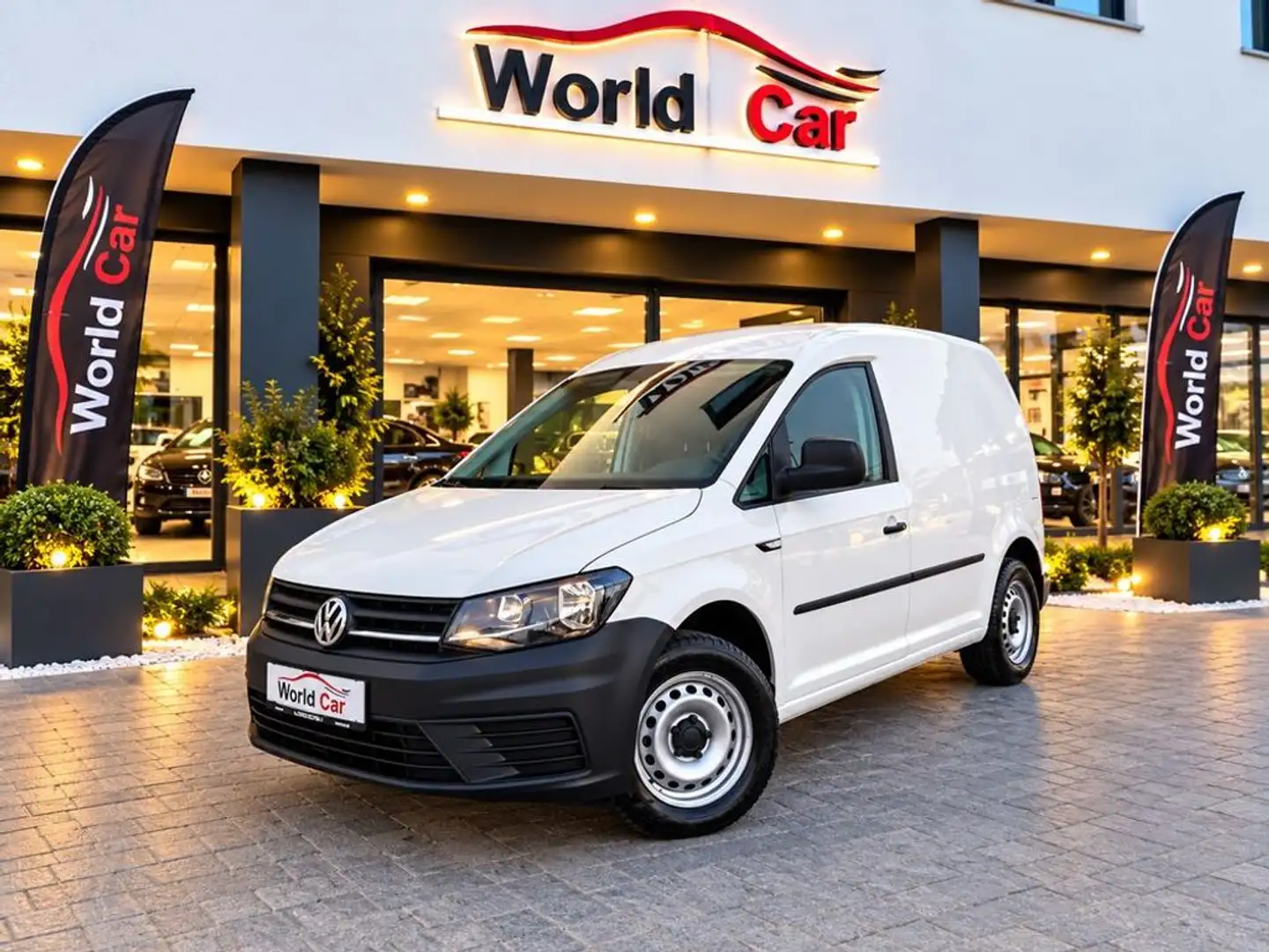 Volkswagen Caddy Kastenwagen 2,0 TDI 1.Besitz/Klima/PDC Weiß - 1