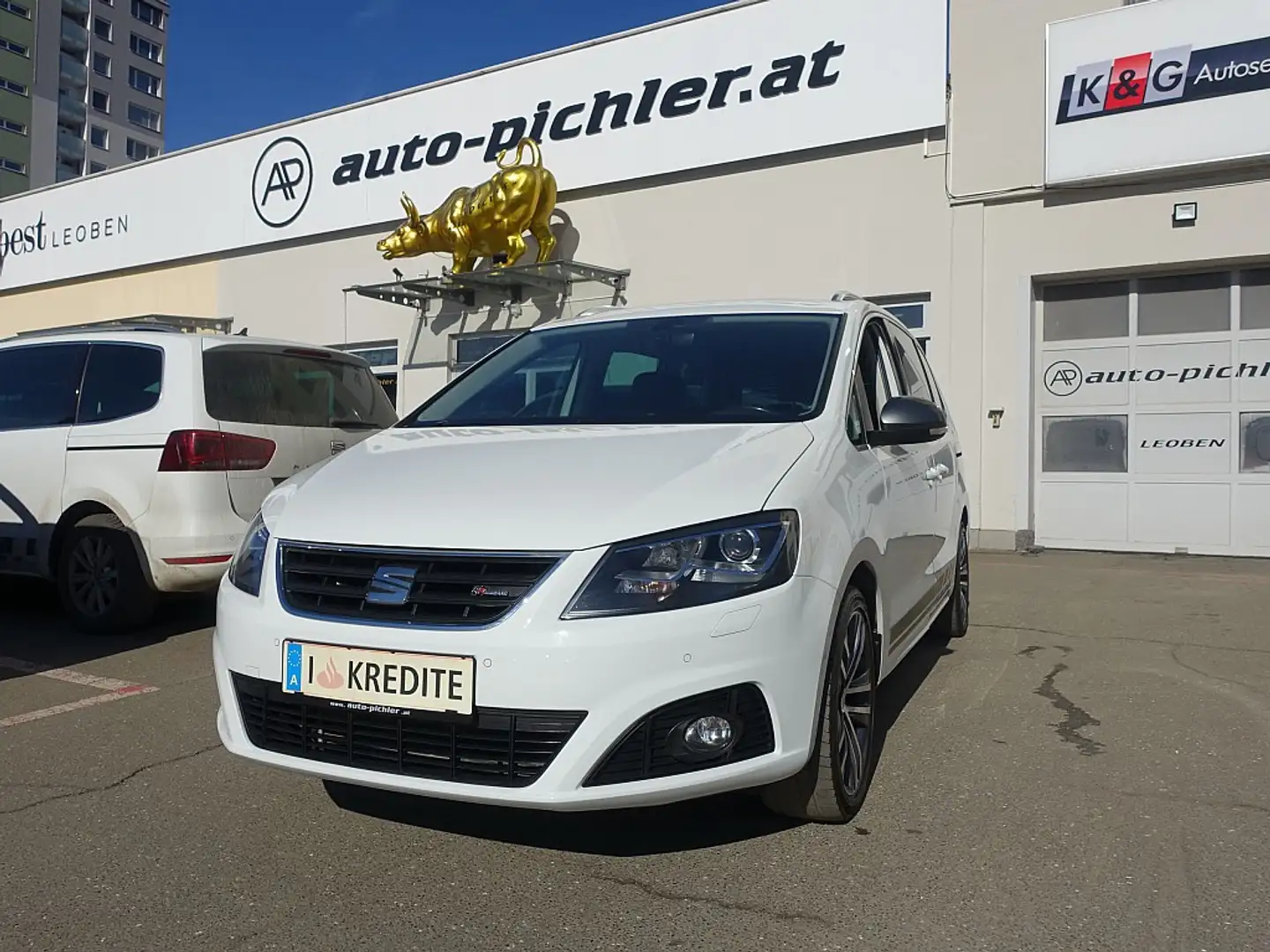 SEAT Alhambra FR 2,0 TDI DSG 4WD AHK,RFK,Navi uvm.... Weiß - 1