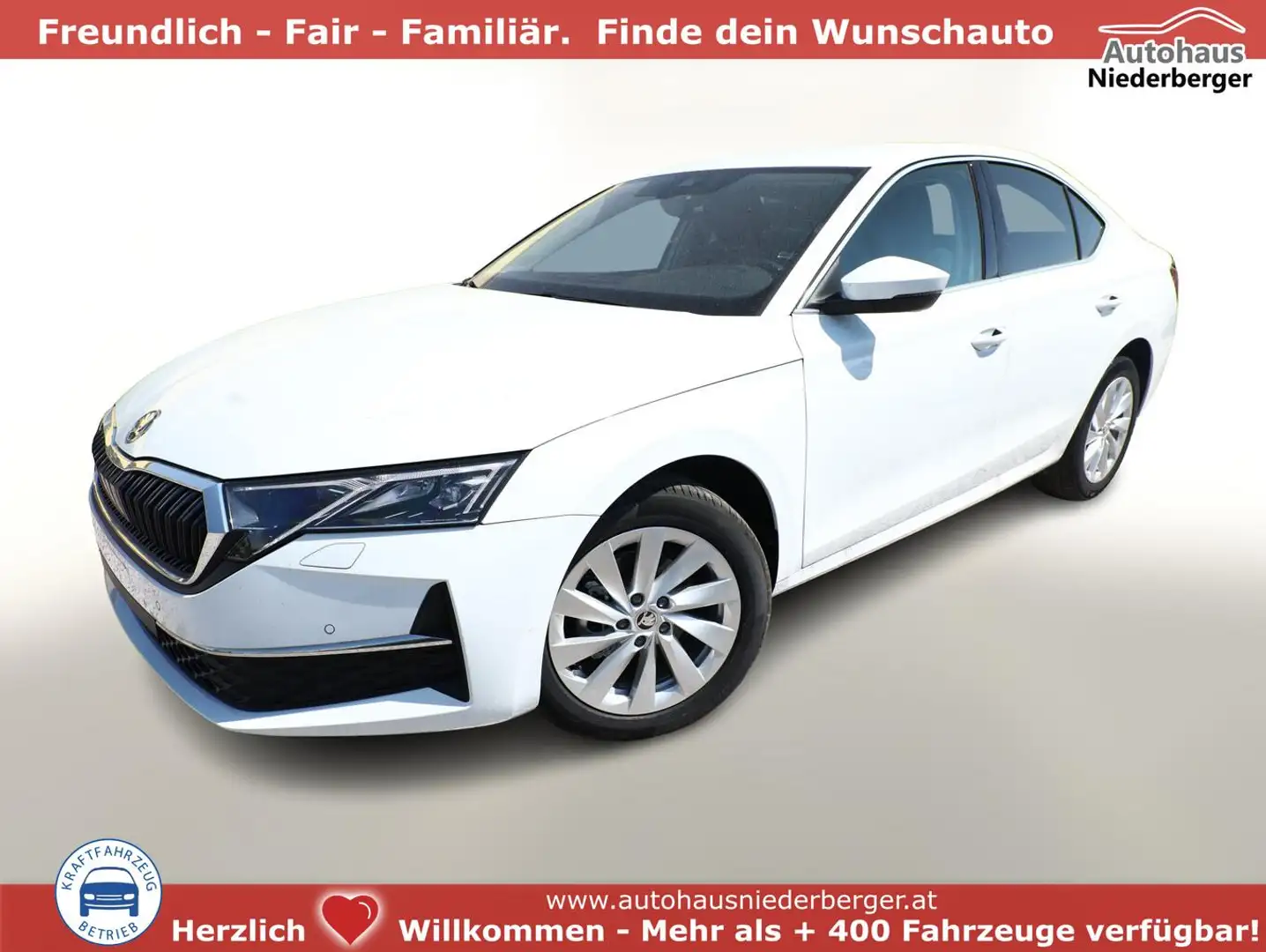Skoda Octavia Lim eTSI150 DSG Selec Matrix Key Nav ACC 110 kW... Blanc - 1