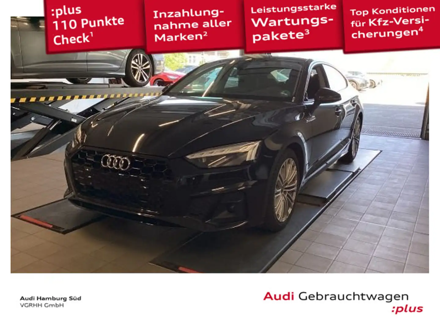 Audi A5 40 TFSI S line qu. S tronic MATRIX Schwarz - 1