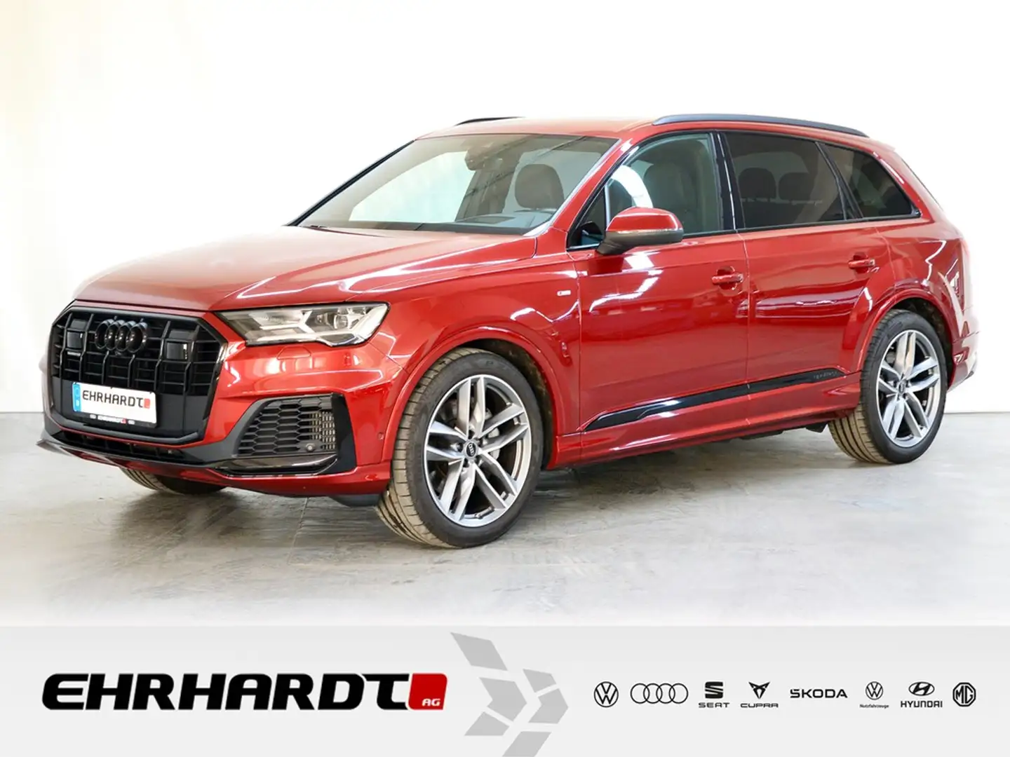 Audi Q7 S line 55 TFSI quattro tiptronic 7 SITZE*AHK*PA... Rojo - 1