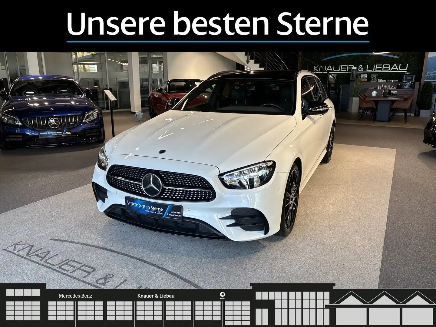 Mercedes-Benz E 400 E 400d 4M T AMG-Line*Night*FAP*Pano*DAB*LED*CAM Weiß - 2