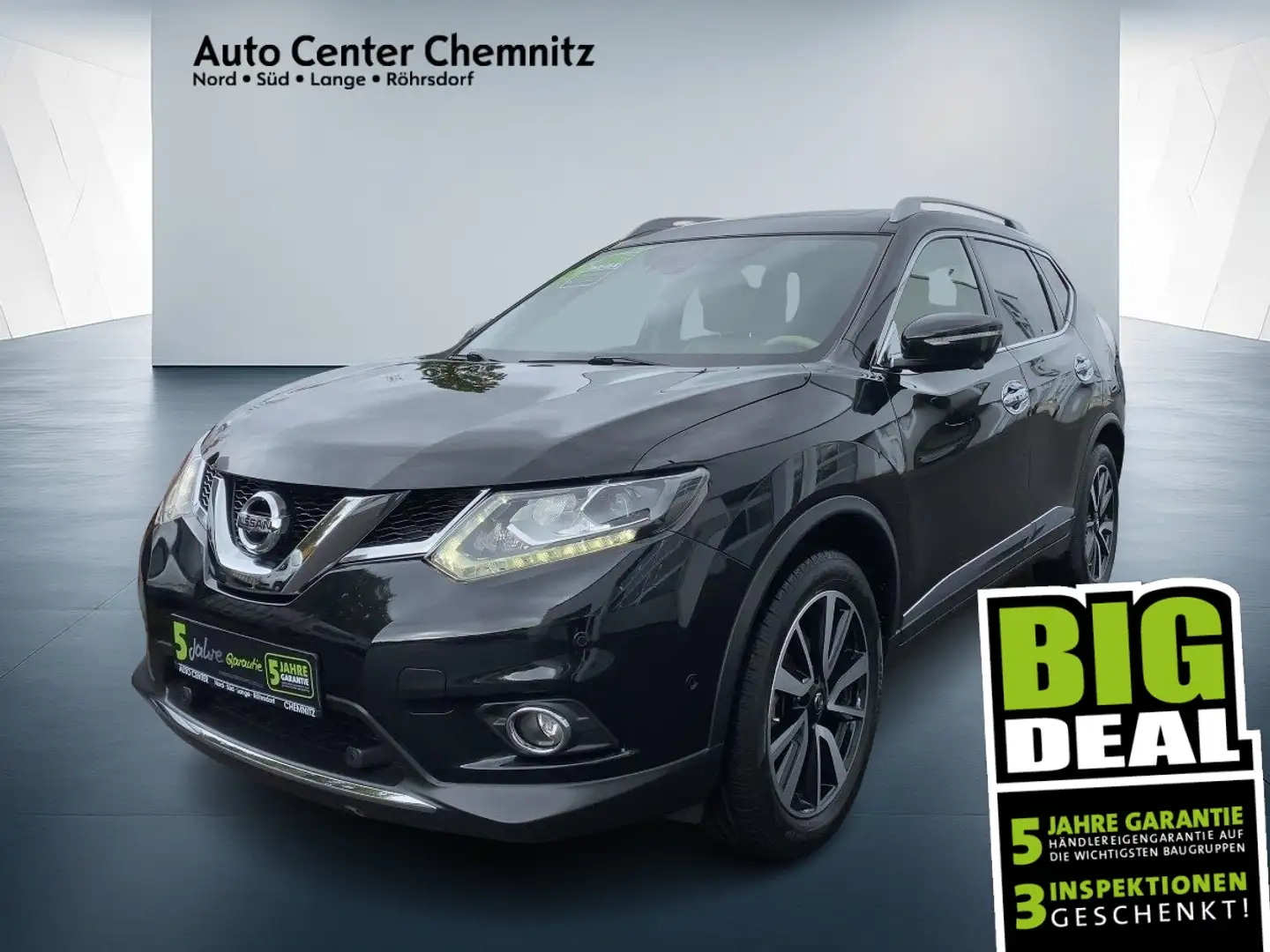 Nissan X-Trail 1.6 DIG-T Tekna LED/PanoSD/Leder/Navi/360 Schwarz - 1