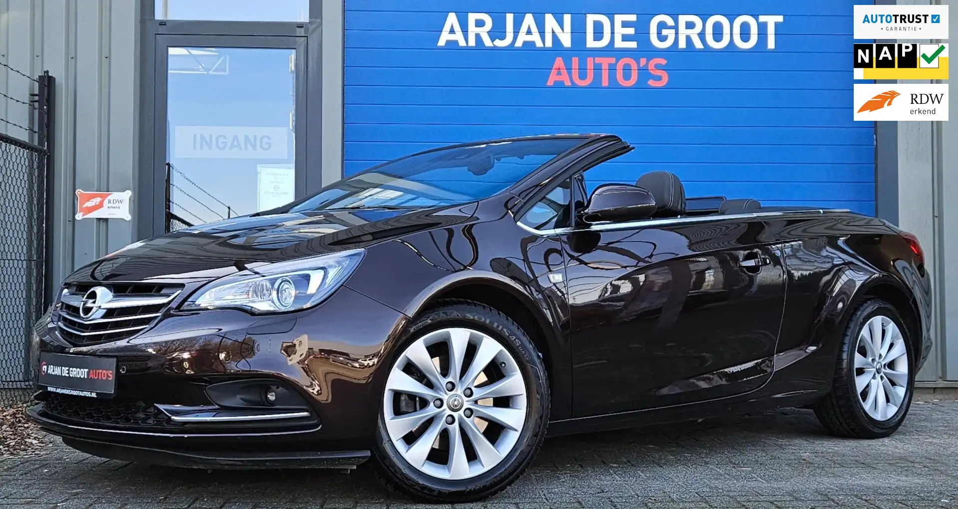 Opel Cascada 1.4T 140PK Navi Leder Xenon Climate Zeer Luxe!! Marrón - 1