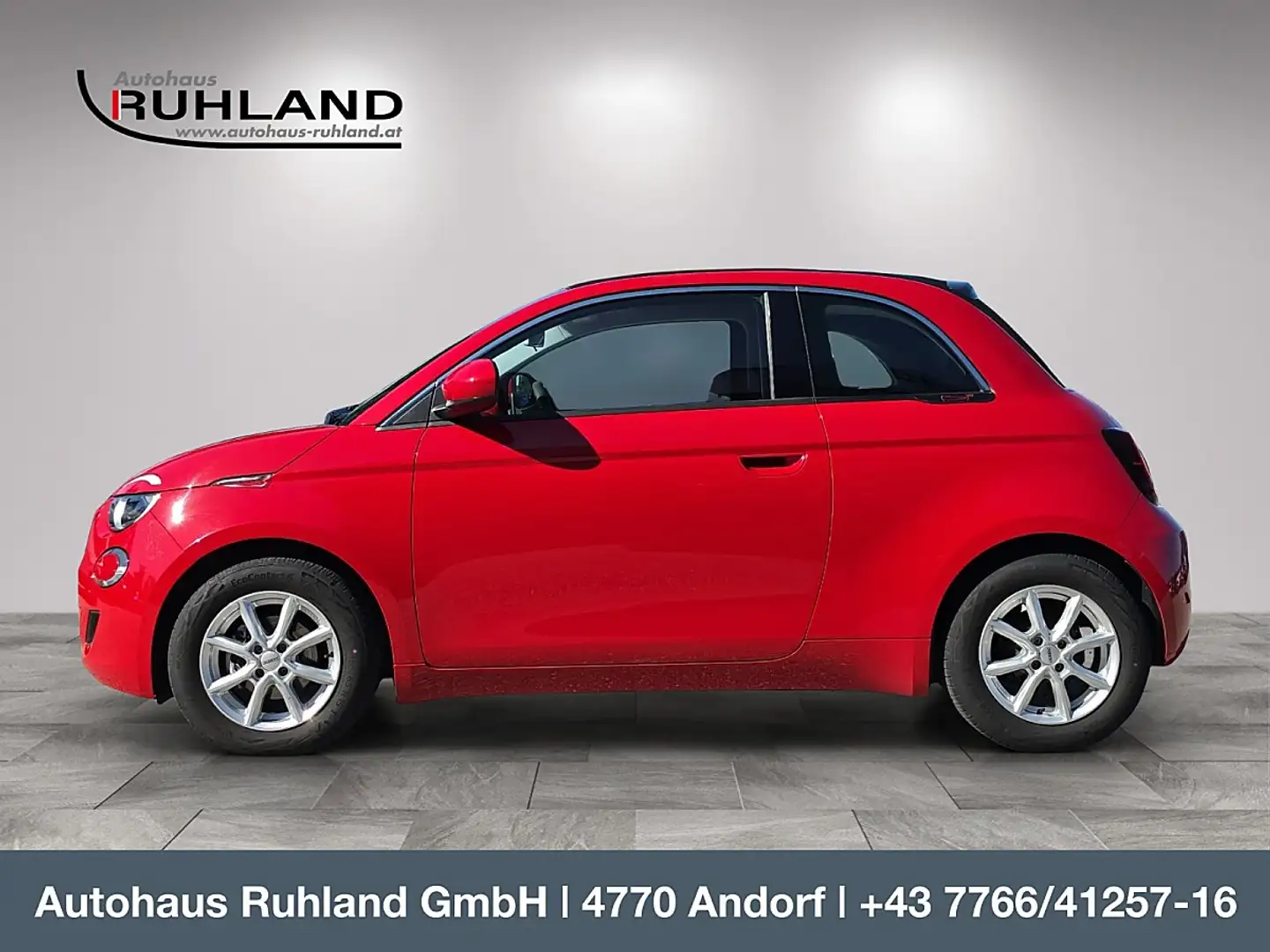 Fiat 500e C Red Cabrio Batterie 24 kWh Rot - 2