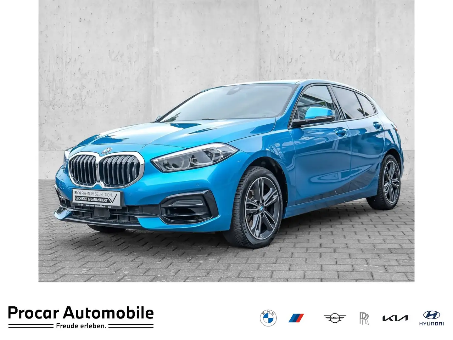 BMW 120 i ACC AHK RFK NAVI LED PDC V+H LM Blau - 1