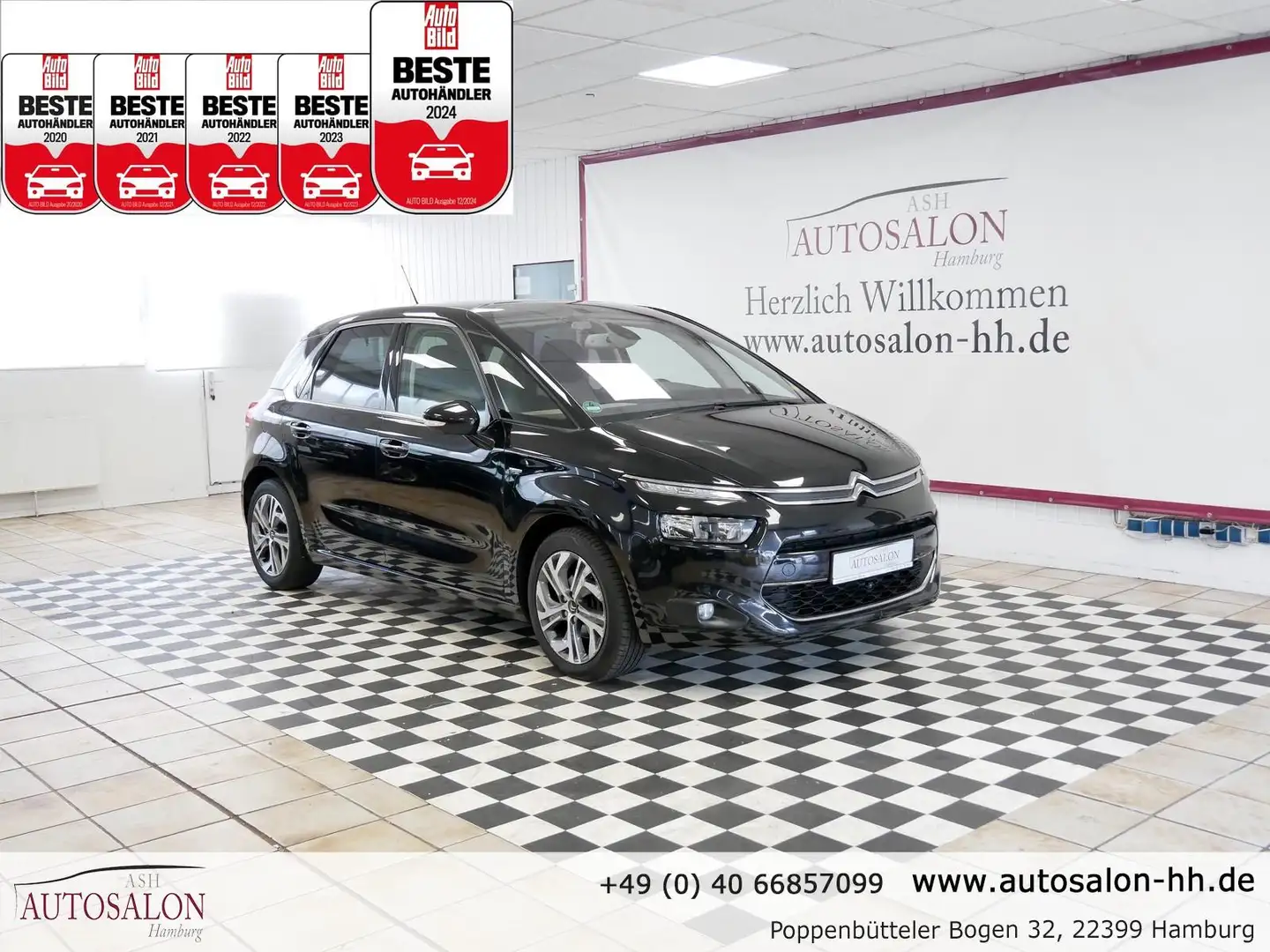 Citroen C4 Picasso Exclusive*2Vorb*Servicege*Navi*Kamera*Massage*AHK Schwarz - 1
