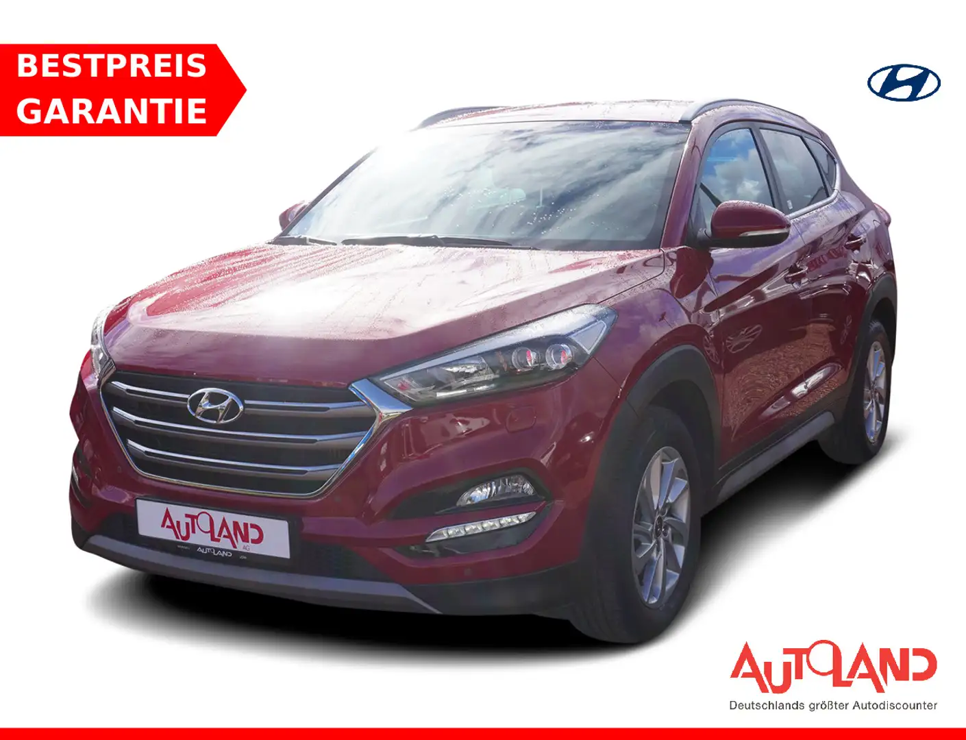 Hyundai TUCSON 1.6 T-GDI Style Klimaaut. Navi Kamera AHK Rot - 1