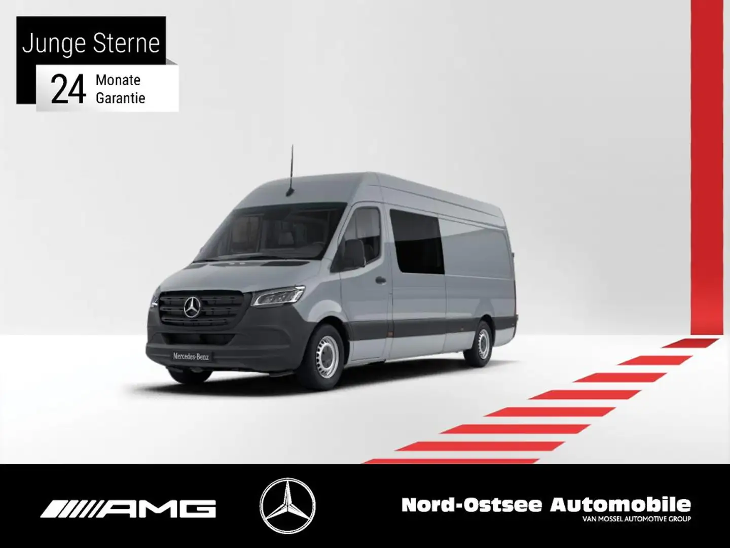 Mercedes-Benz Sprinter 319 L3H2 AHK 3,5T LED STANDHZG V6 DAB Blau - 1