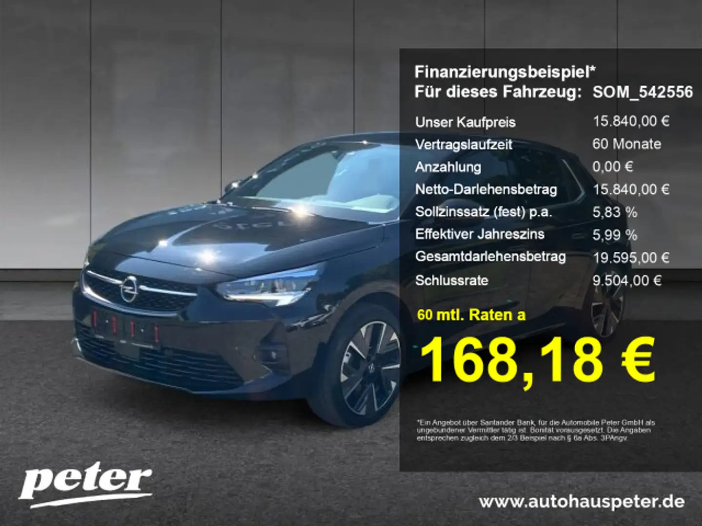 Opel Corsa Corsa F e Ultimate Automatik Klimaautomatik Sitzhe Schwarz - 1